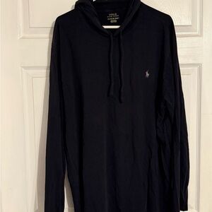 Polo by Ralph Lauren Men's Black Jersey Hoodie Shirt